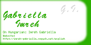 gabriella imreh business card